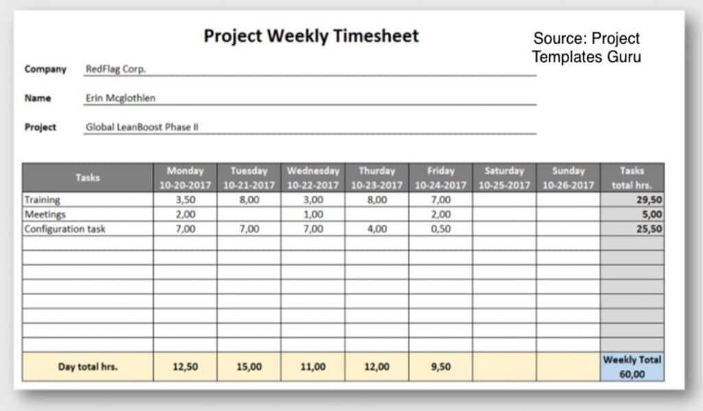 Timesheet Templates for Business: Use These Free Formats